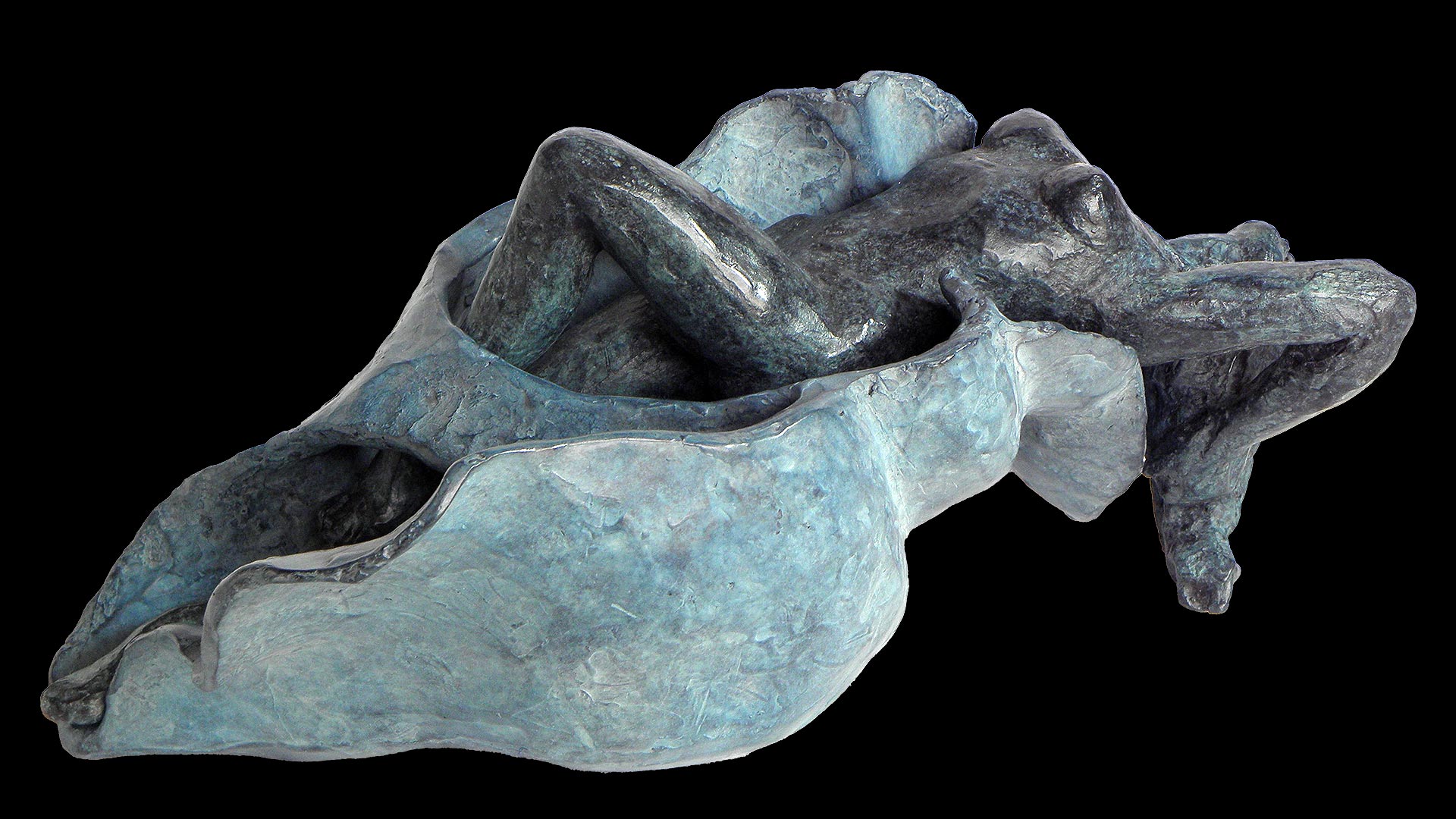 bronze Nymphe bleue 1 © Bernadette Mauro